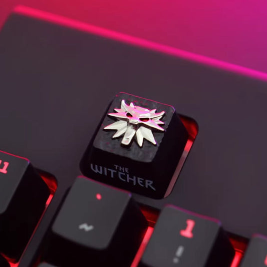 The Wolf School Zinc Alloy Keycap: Steel for Humans, Silver for Monsters
